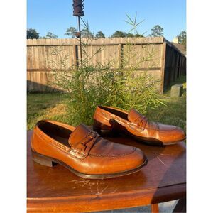 Johnston And Murphy Signature Series Brown Loafers Leather Dress Shoe Men’s Sz 8